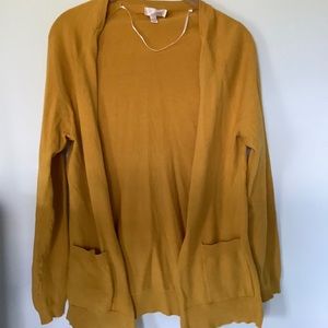 Love Tree Mustard Cardigan